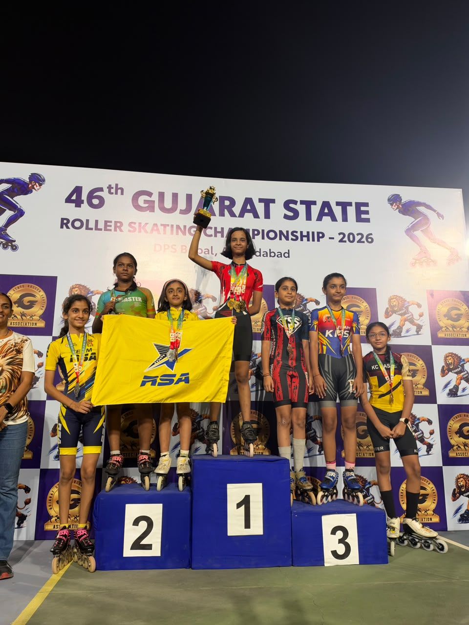 Dhvaja Patel (Gold Medal at the Asian Open Ice Track)